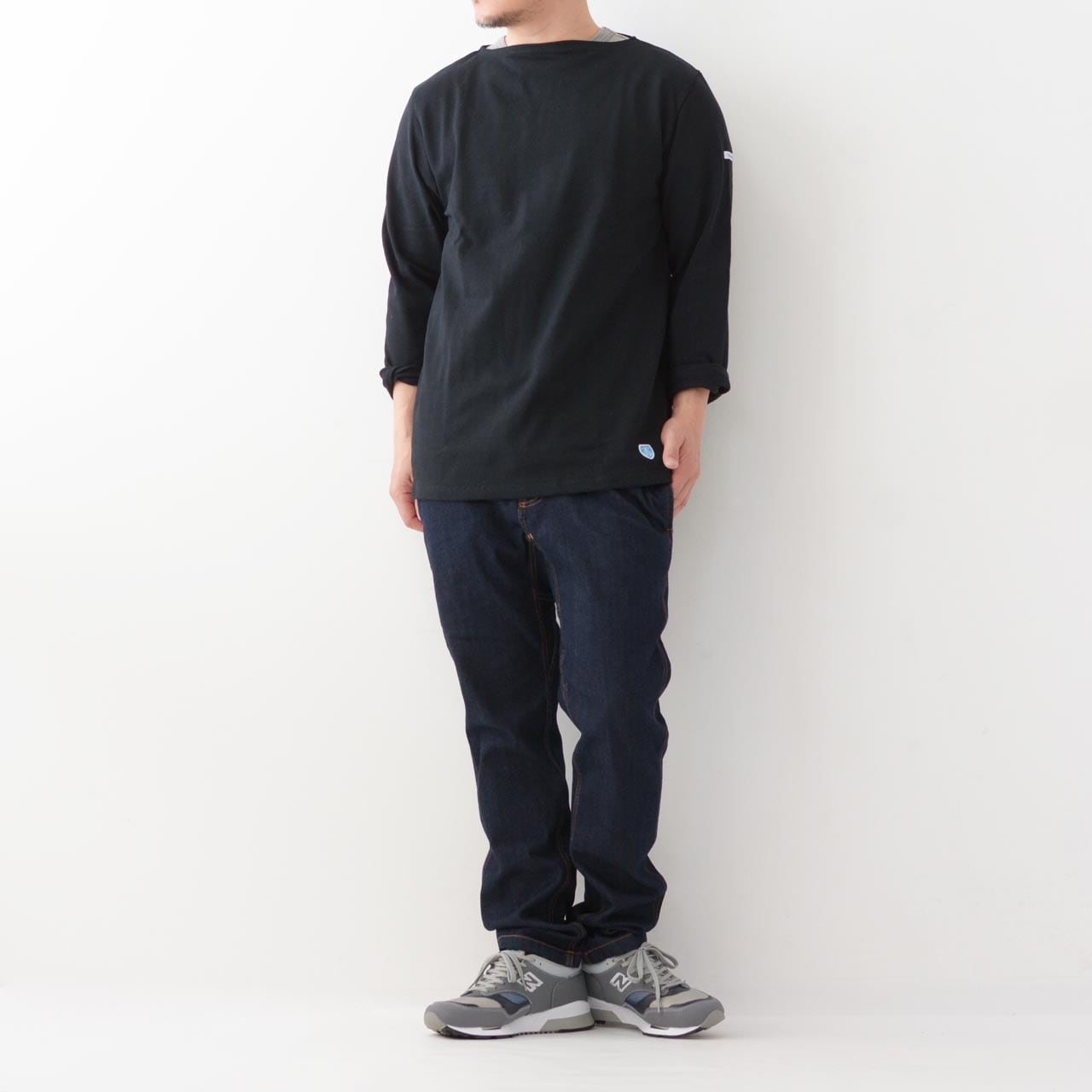 ORCIVAL [オーチバル・オーシバル] VASQUE SOLID L/S TEE [B211] COTTON LOURD バスクシャツ  長袖Tシャツ 無地・コットンカットソー・バスクシャツ・ソリッドカットソー・MEN'S/LADY'S [2023AW] | refalt online  store