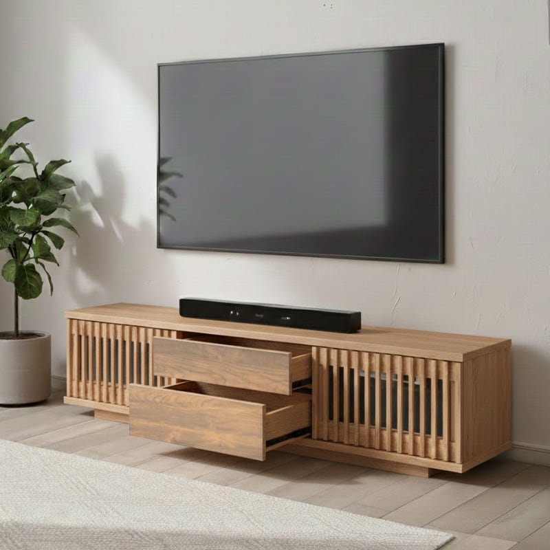 VALOAK テレビボード 幅180cm 日本製 完成品 ウォールナット無垢