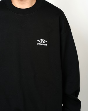 ssstein × UMBRO "HIGH GAUGE COTTON SWEAT LS〔BLACK〕"