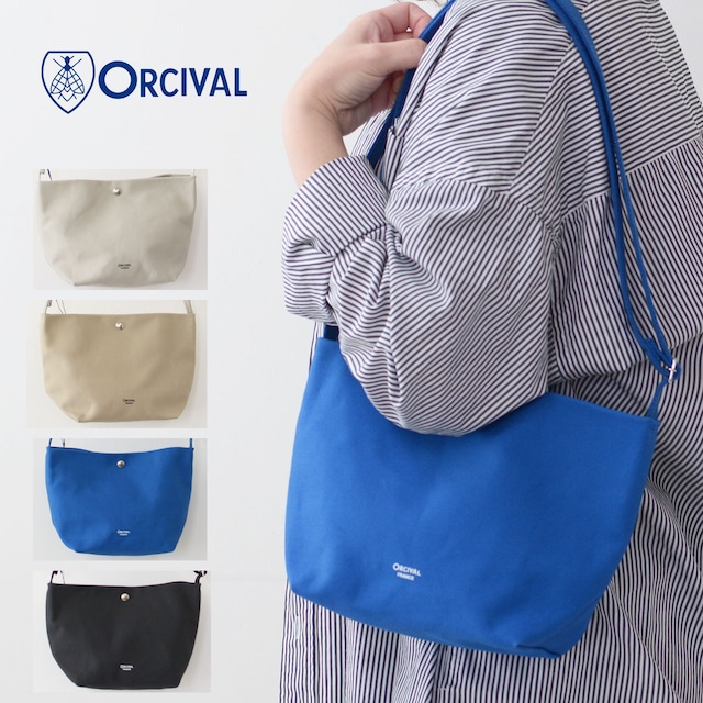 ORCIVAL[オーチバル・オーシバル] SHOULDER POUCH MEDIUM [OR-H0074LCV] ショルダー ポーチ 中・ライトキャンバス ショルダーポーチ・ショルダーバッグ・MEN'S/LADY'S [2024SS]