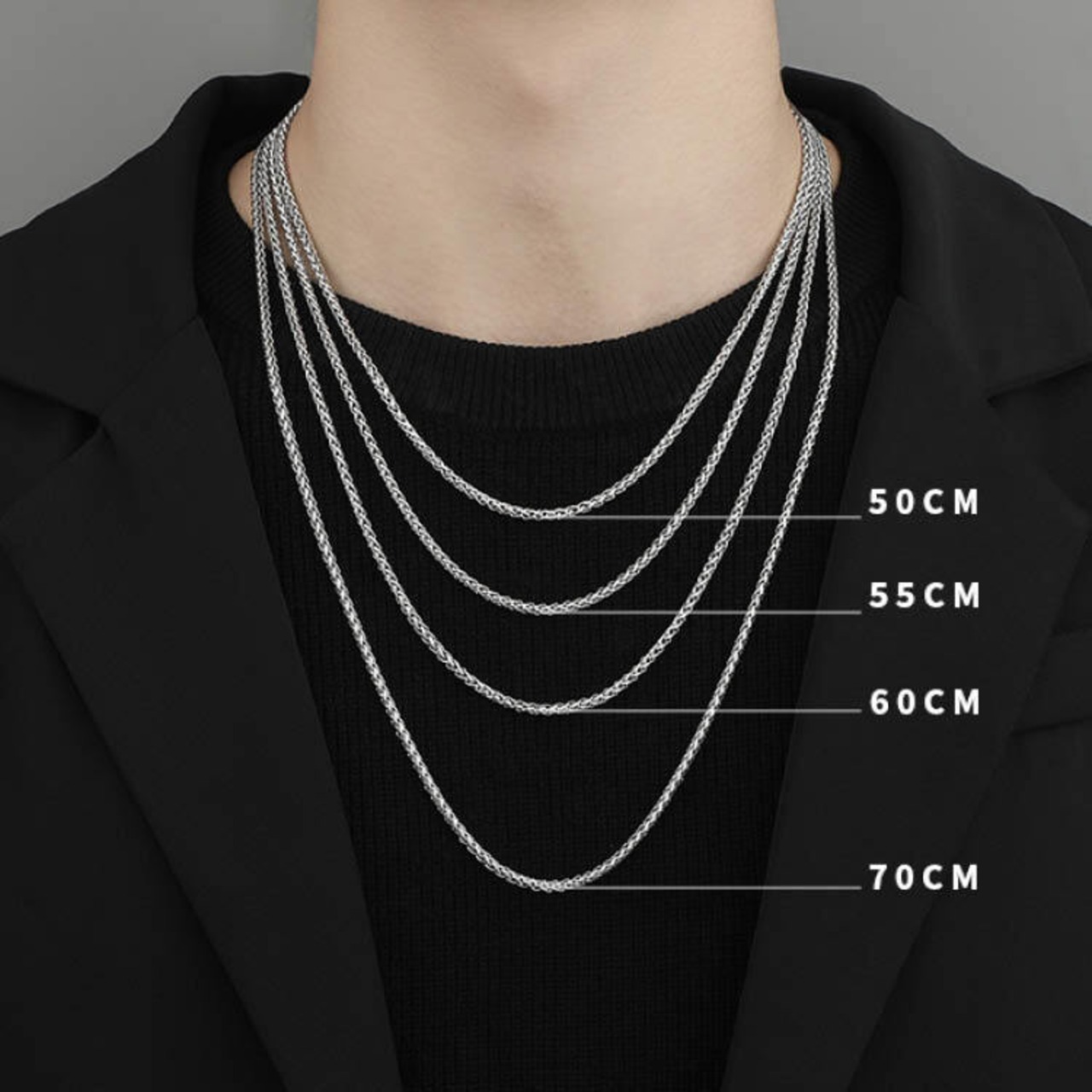 シンプルチェーンネックレス　MT0130008