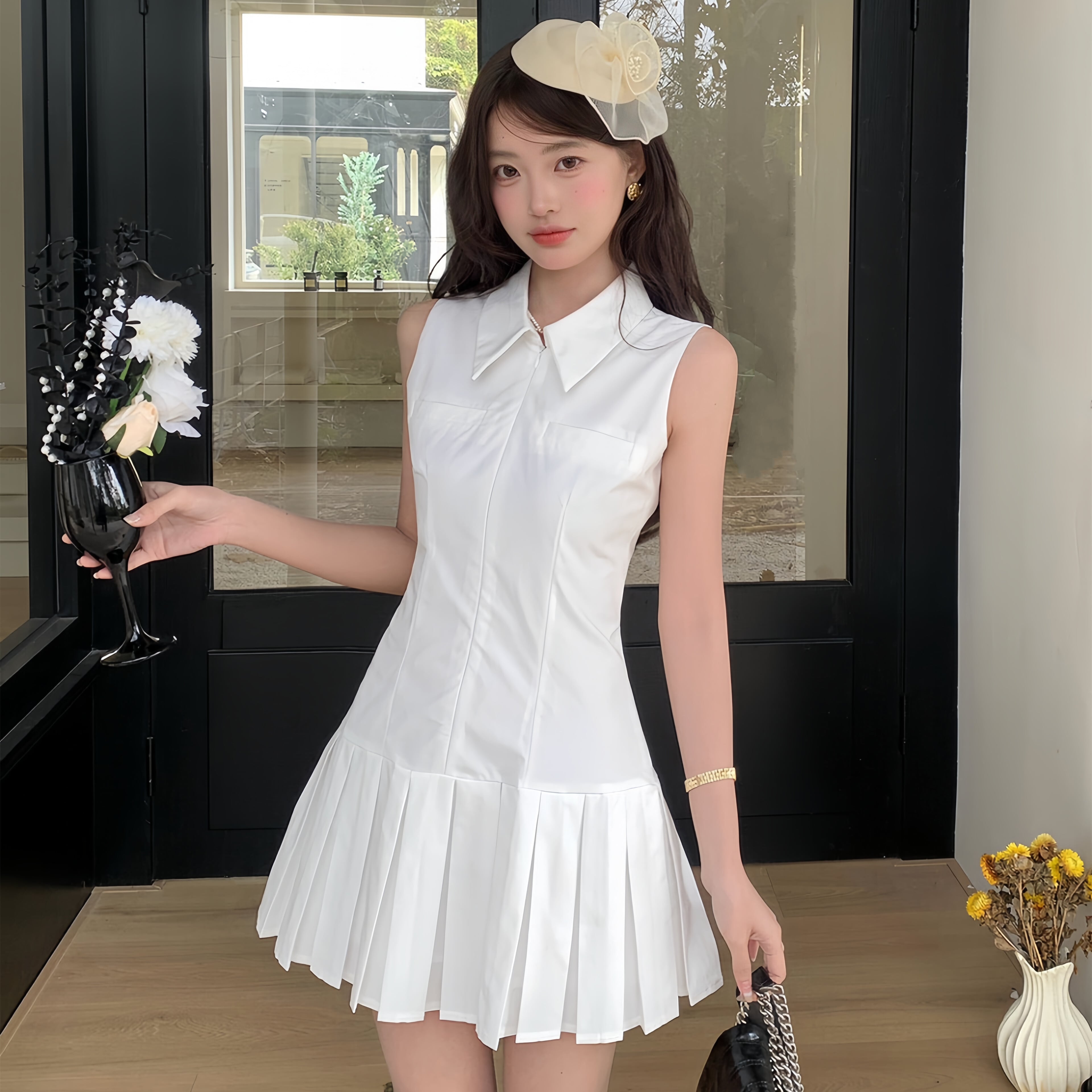 【dress】ノースリーブミニワンピース N3549