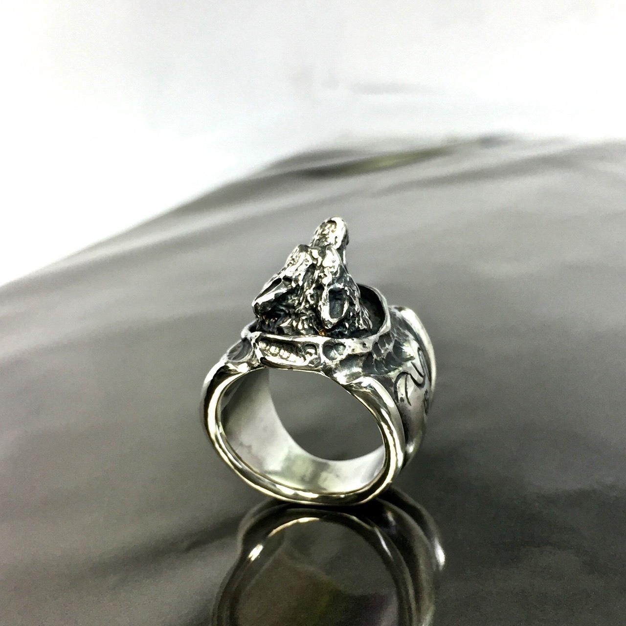 WOLF RING with RUBY / ウルフリング・ルビー アイズ&マウス