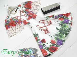 ★送料無料★11号（L)☆ボタニカルなフラワ−ワンピース(OPN6256)