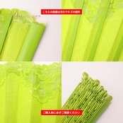 フラメンコ 小物 Abanico Español 33.5cm アバニコ グリーン系 レース 扇子 せんす 緑 柄 模様 小道具 ダンス小物 華やか 練習 レッスン 舞台 発表会 イベント ダンス ステージ フラメンコ小物 明るい 鮮やか 爽やか おしゃれ