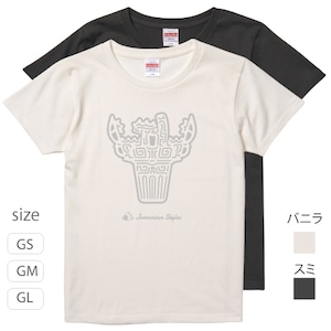 JOMON雪炎Tシャツ(火焔型土器)：ガールズサイズ