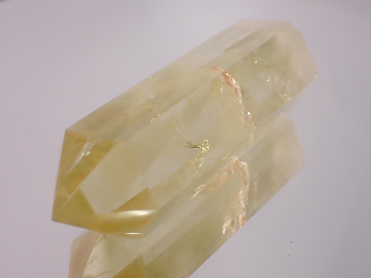 レモンクォーツ　オベリスク/シングルポイント　48.1g　[D2-4]