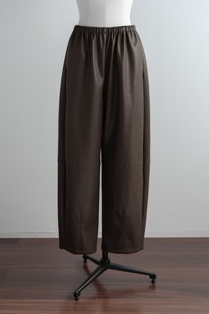barrel leather pants(brown) １月上旬頃から発送