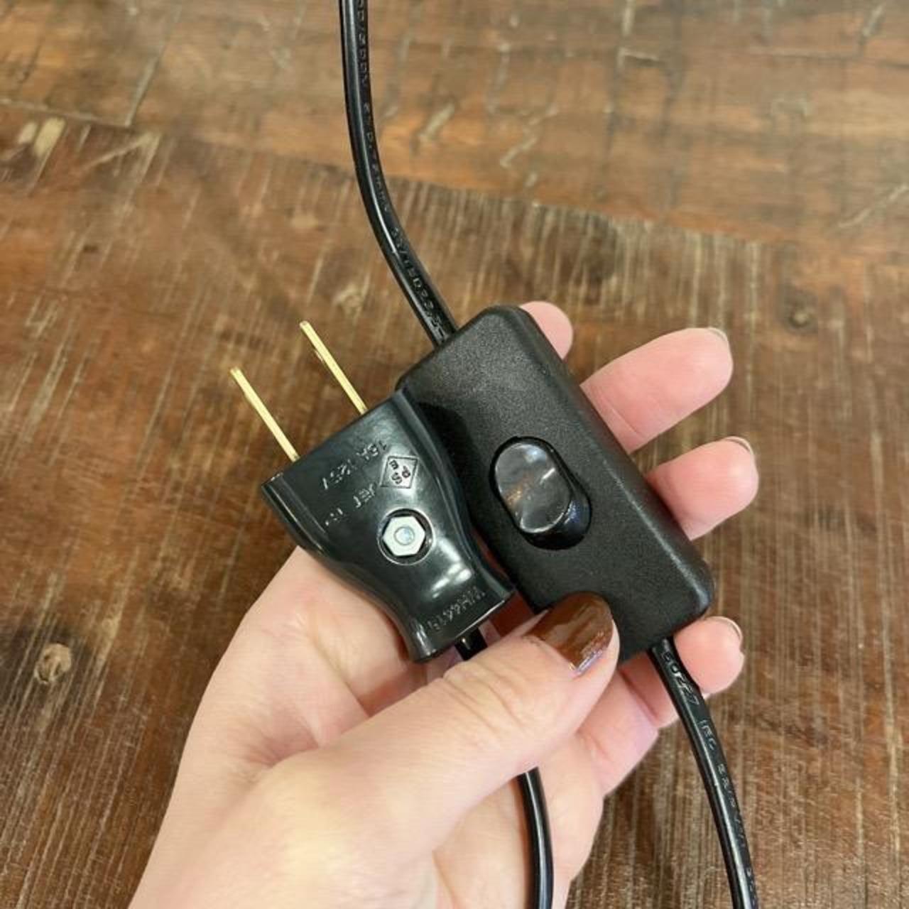 TOPANGA　Lighting　ウッドテーブルランプソケット　タイプC