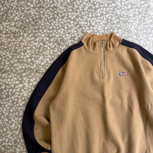 STUSSY / 90’s half zip sweat size M