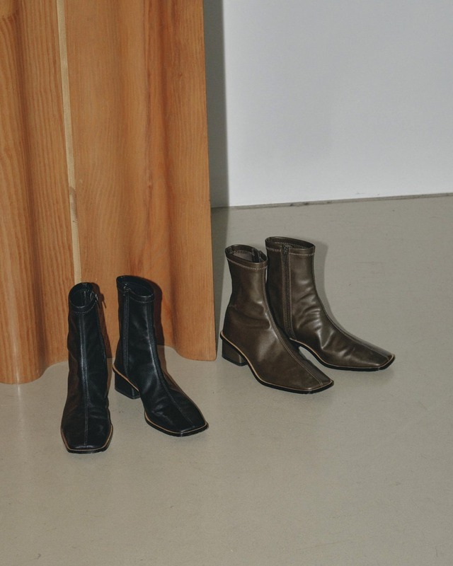 TODAYFUL トゥデイフル Stretch Leather Boots 12321019 BLK | ANERCA 