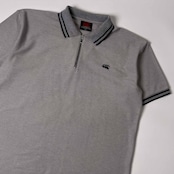 CANTERBURY カンタベリー ハーフジップ 半袖 ポロシャツ XL/グレー メンズ