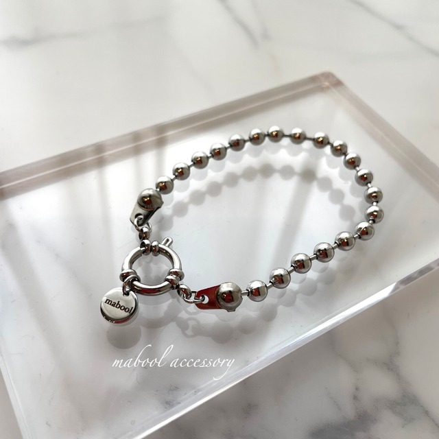 【bracelet】316L designボールチェーンブレス　