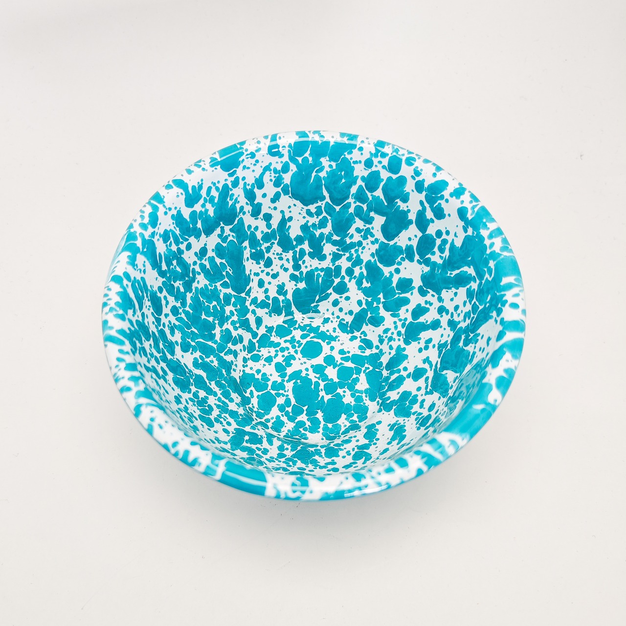 ヴィンテージ雑貨 Crow Canyon Home スモールボウル（ターコイズ スプラッターパターン）