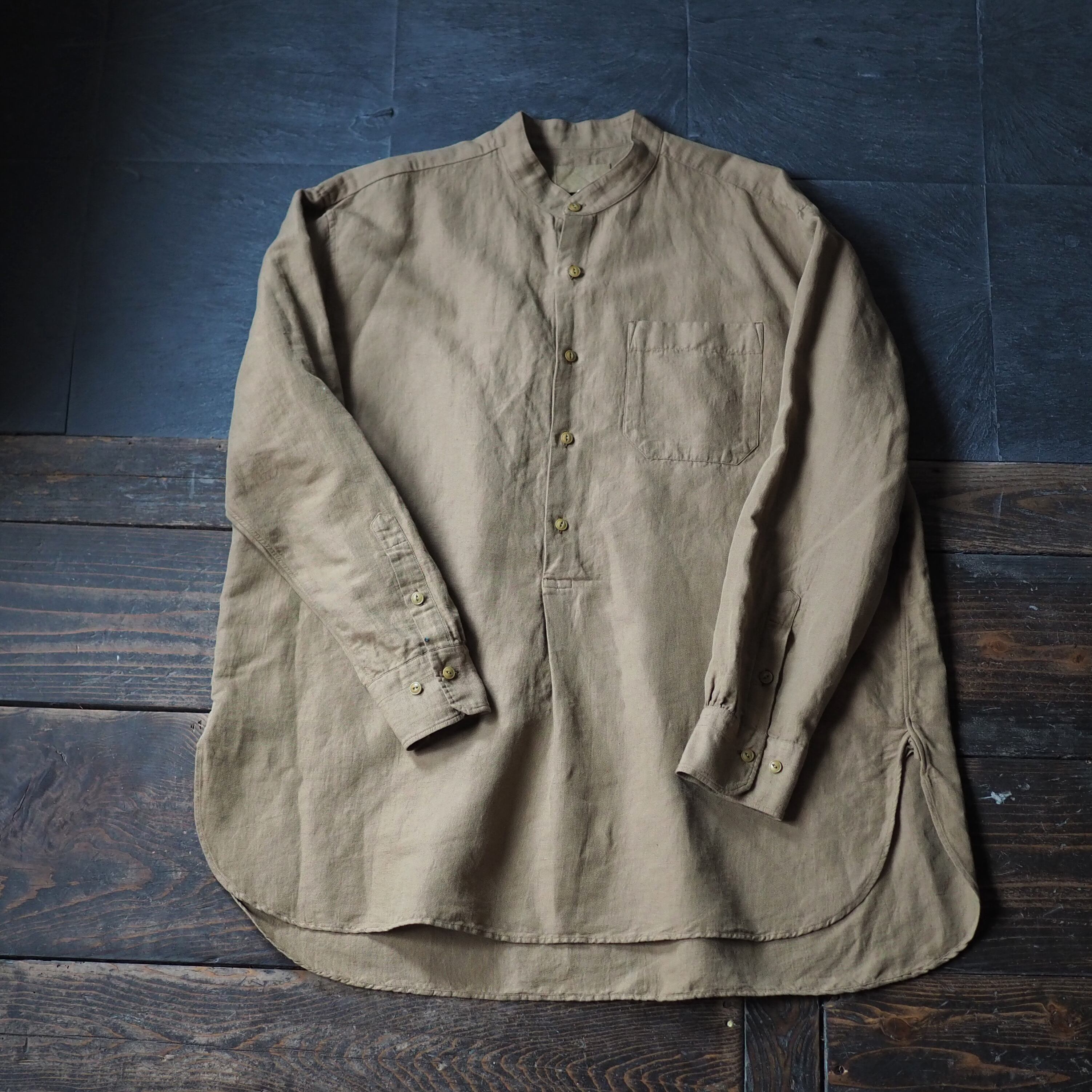 YOKO SAKAMOTO / GRANPA SHIRT COTTON+LINEN PANAMA | 洋服と工芸 omitsu