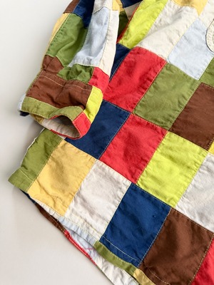 Patchwork plaid shirt