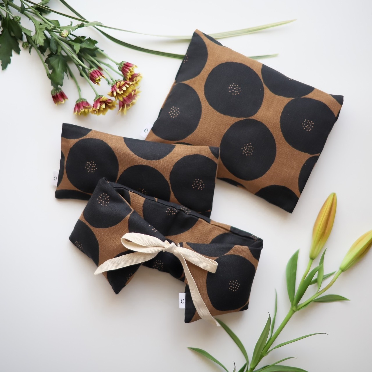 再販《アイカイロ／アイピロー》米ぬか・玄米カイロ（選べるハーブ）あんぱん柄　カバー付