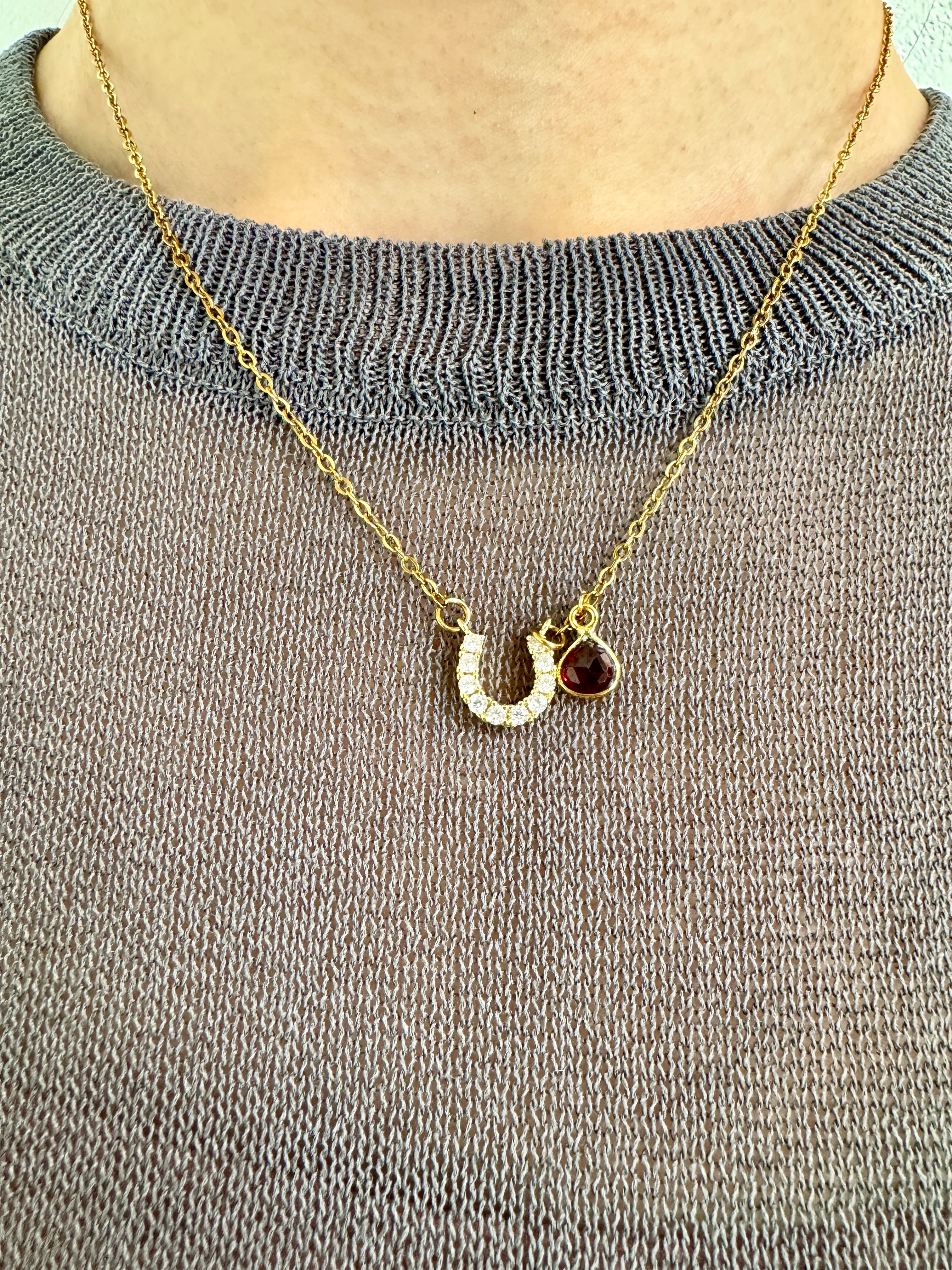 Fortuna Horseshoe Necklace 《2026 Year of the Horse｜運命を