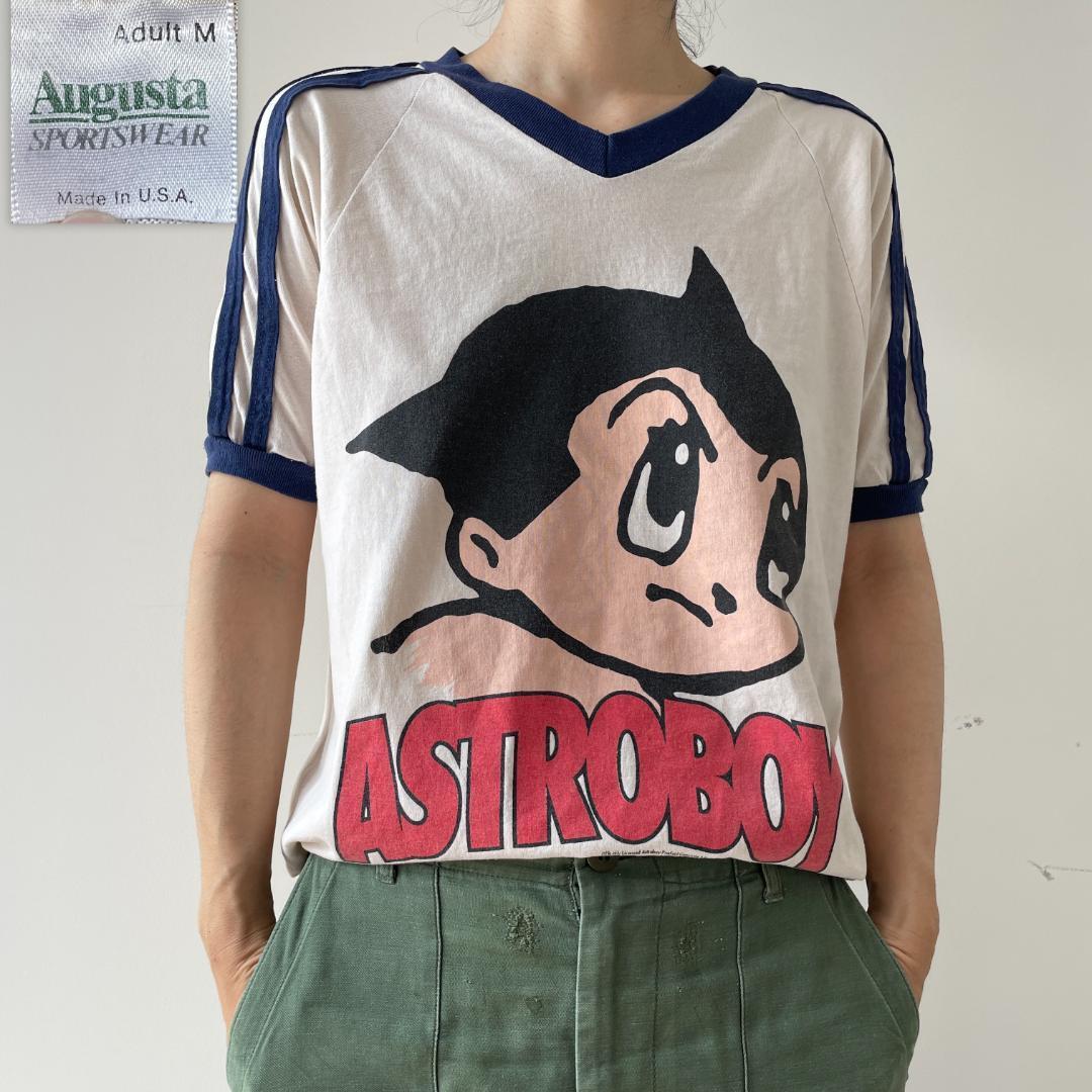 GF315 Tシャツ 90s アストロボーイ 鉄腕アトム リンガーT アニメ GF315 Tシャツ 90s アストロボーイ 鉄腕アトム リンガーT アニメ