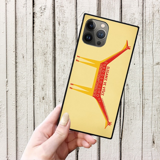 iPhoneケース キリン 北欧レトロポップ｜動物柄のレトロポップ NOR098