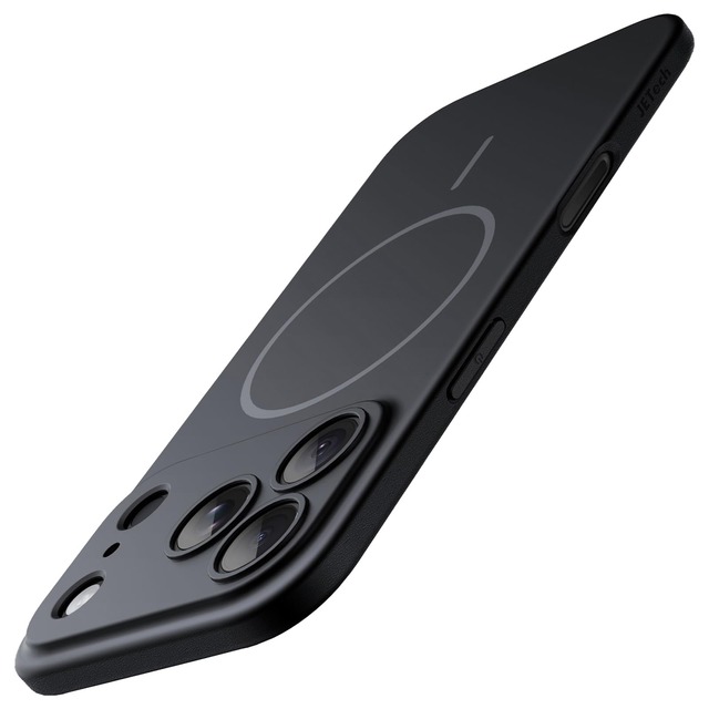 JETech iPhone 18 Pro用 マグネットスリムケース (ブラック)