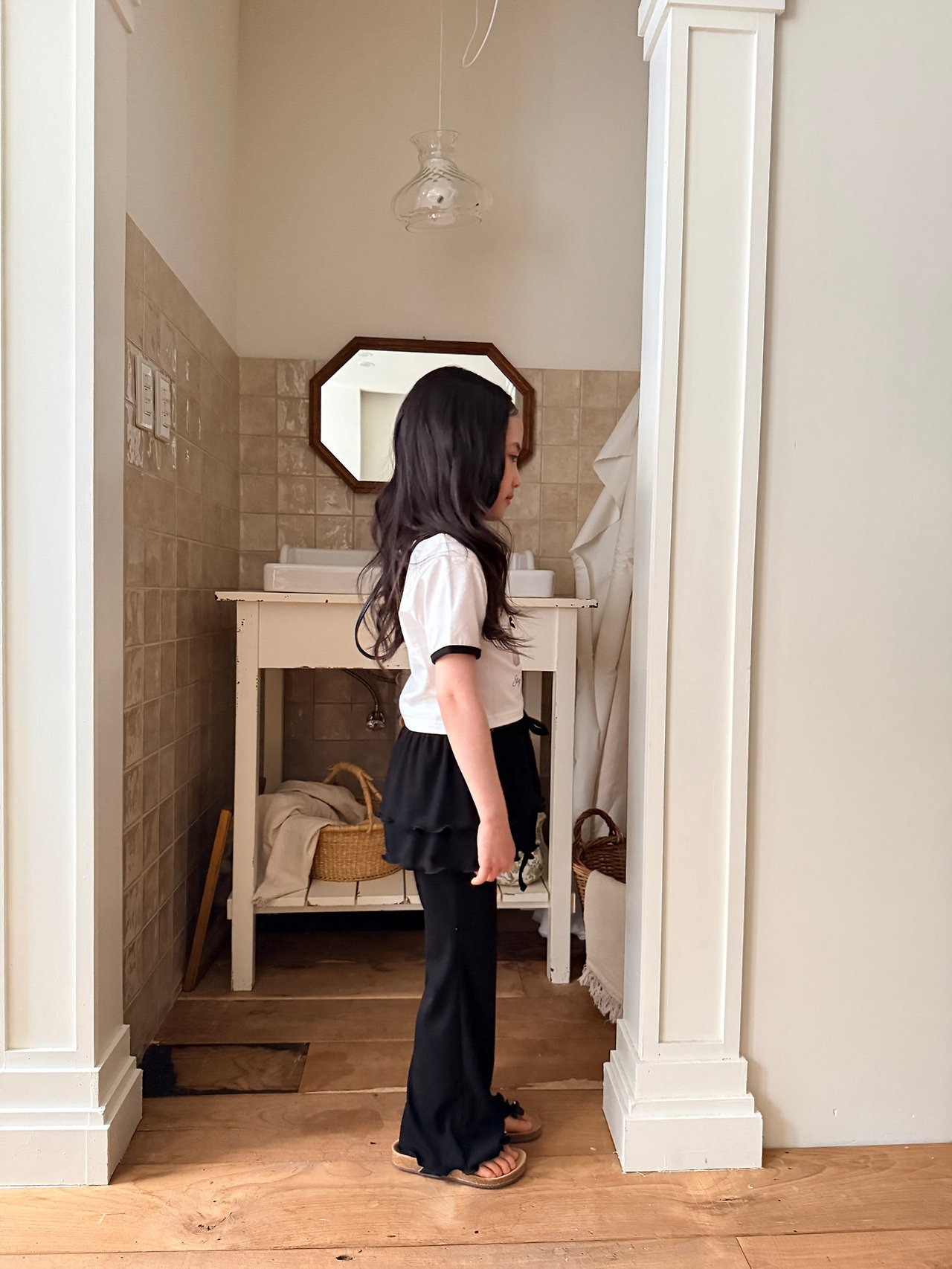 [COMMA] Teddy Color Block Tee (140/150) / [콤마] 테디배색티 (140/150)