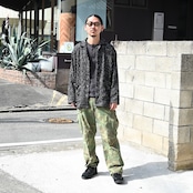INTÉRIM(インテリム) TEXTURED DONEGAL BOUCLÉ DEADSTOCK HYPER BIG FLY FRONT SHIIRTS JACKET