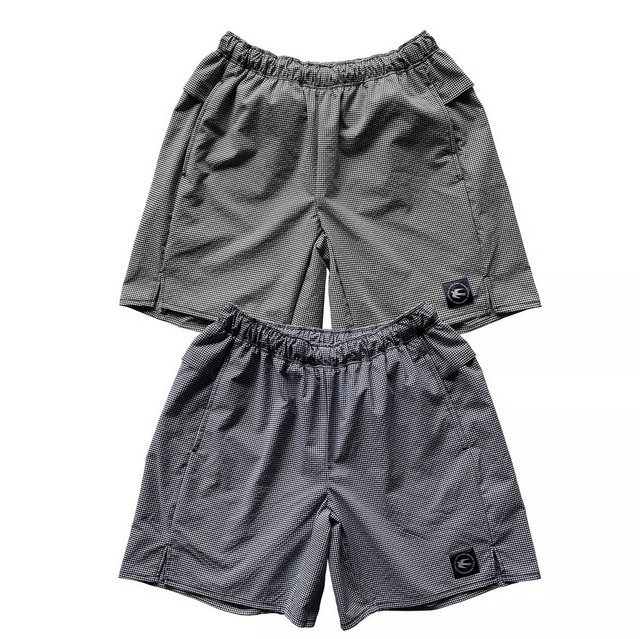 FRANK&MORISS(フランクアンドモリス) F&M ACTIVE SHORTS 07 Gingham BK / NV