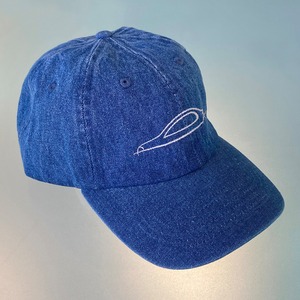 ローキャップ／デニム／シルエットロゴ(刺繍)