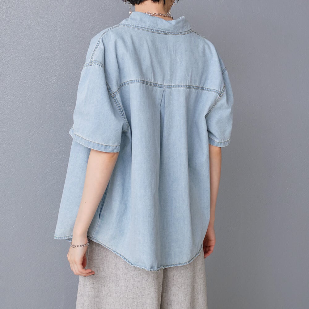 wash denim shirt
