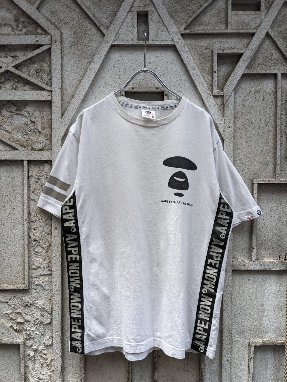 "A BATHING APE" both side print tee
