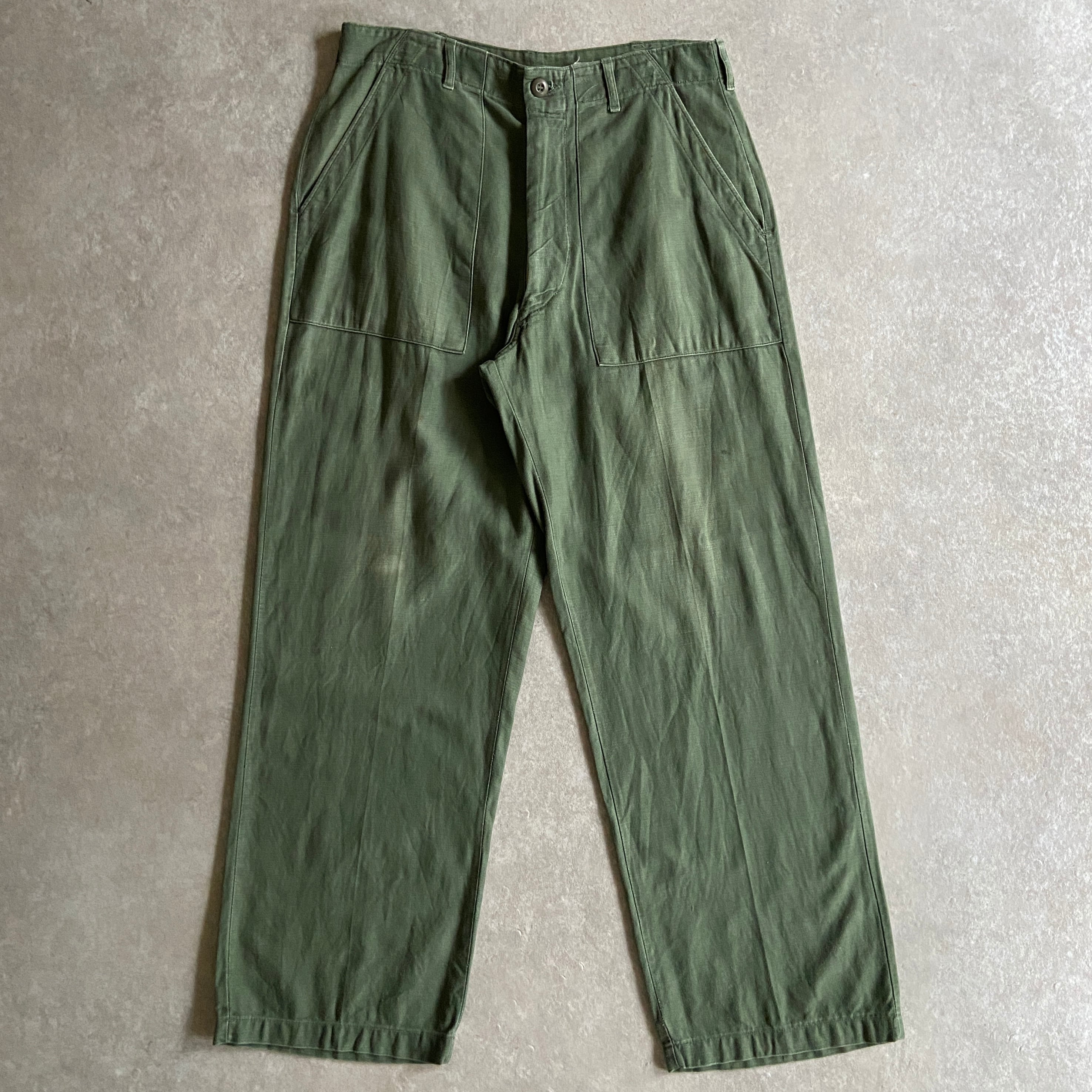1960s U.S.ARMY OG-107 Baker Pants W34 L31 H723