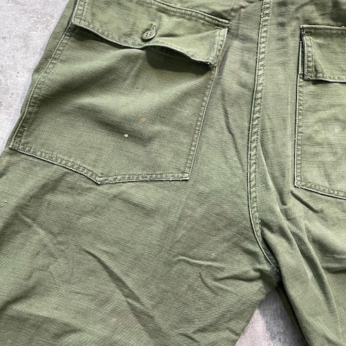 60-70s アメリカ軍 実物 OG107 ベイカーパンツ 36/31 詳細写真16