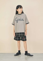 〈 GRIS 24SS 〉 Ringer Tee "Tシャツ" / Charcoal / size L&XL