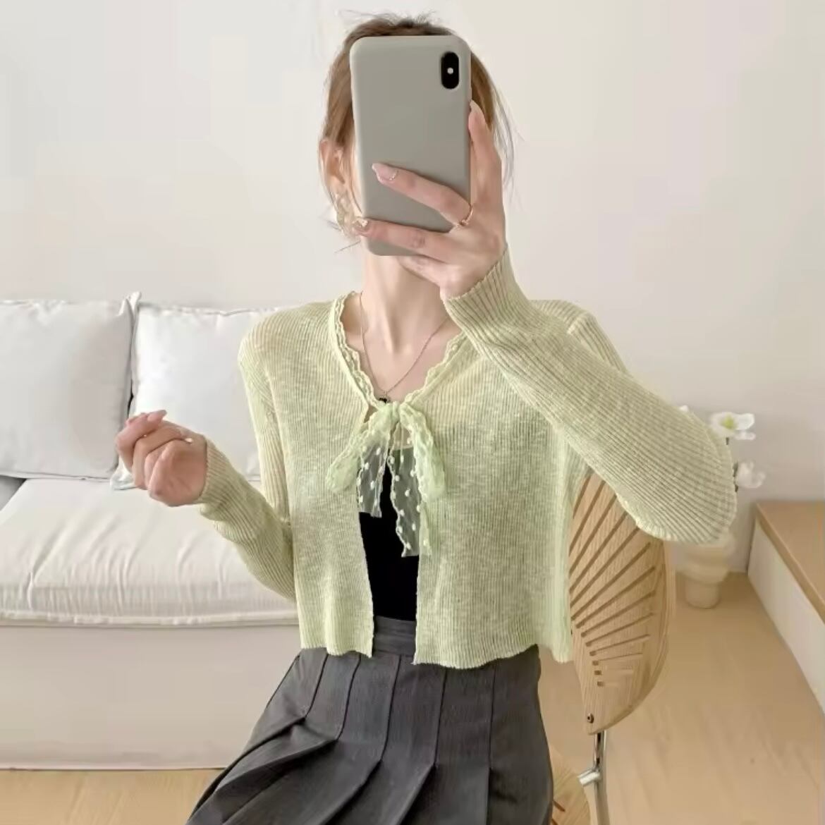 リボンシアーカーディガン