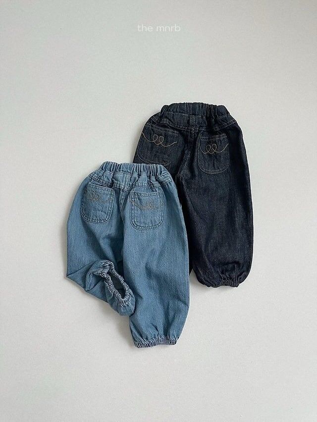 【予約】minirobe Stitched denim jogger