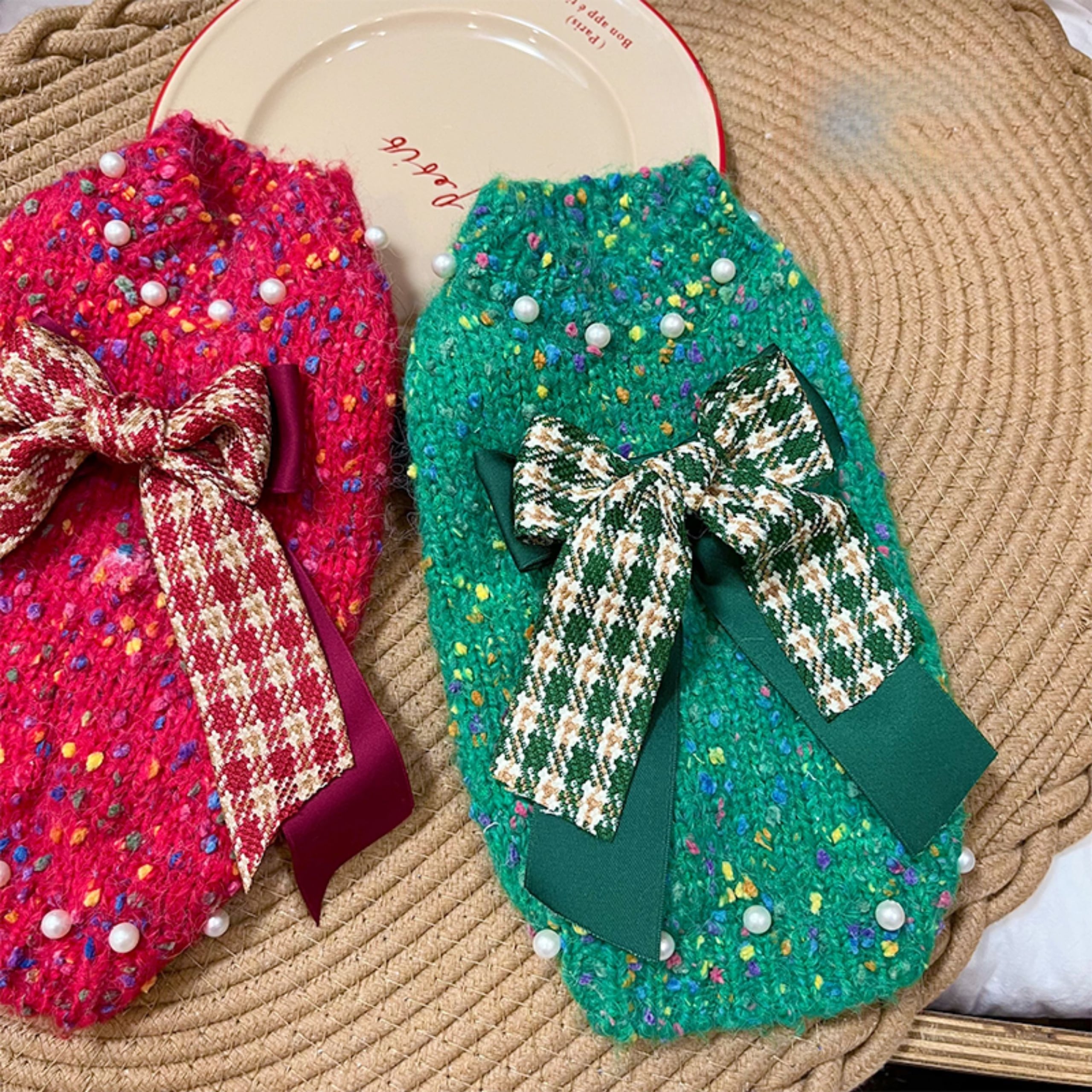 ビッグチェックリボンプルオーバー 00792