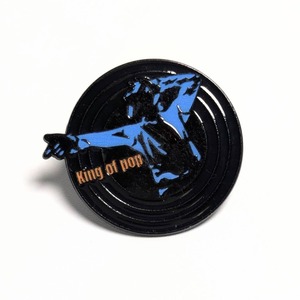 送料無料！ ★ピンズ PINS★ピンバッジ 【  マイケルジャクソン（Michael Jackson) 】“ king of pop” 〚アメリカン雑貨 アメトイ〛