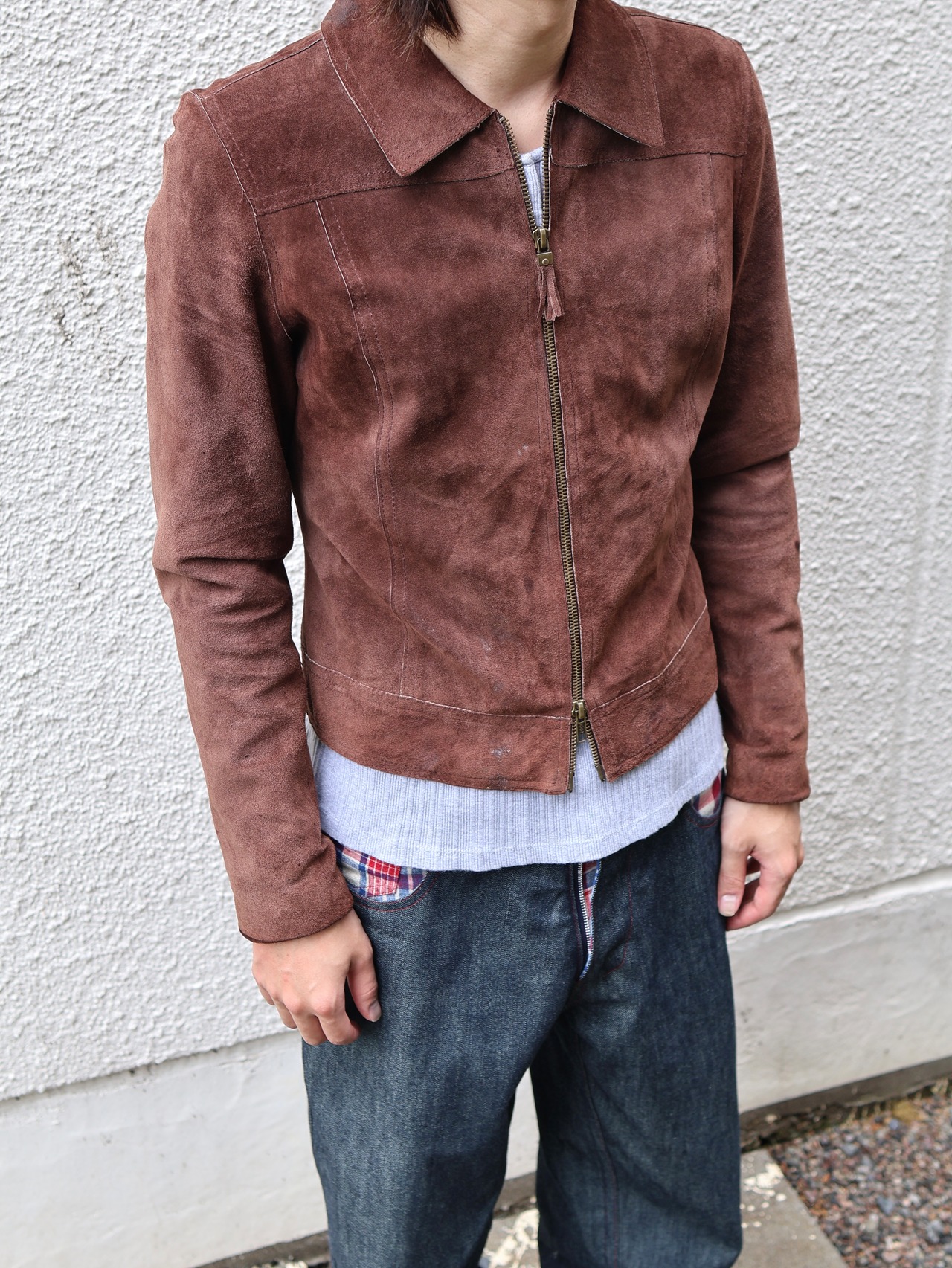 coloring suede leather jacket