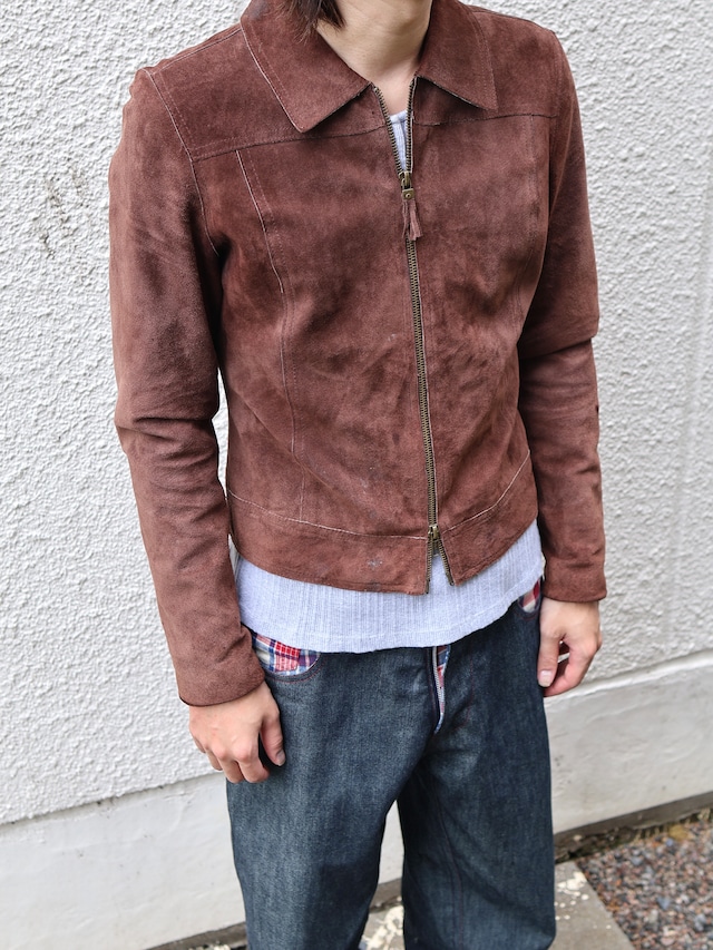 coloring suede leather jacket