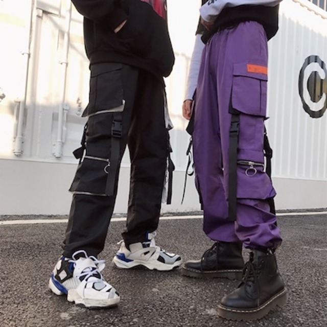韓国ファッション ジョガーパンツ カーゴパンツ ストリート 紫と黒2色 スニーカーと相性抜群 韓国ファッション ユニセックス メンズ レディース ビーチブルバード 韓国ファッション ジョガーパンツ カーゴパンツ ストリート 紫と黒2色 スニーカーと相性抜群 韓国ファッション ユニセックス メンズ レディース ビーチブルバード