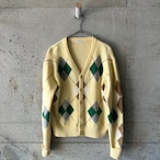 argyle cardigan