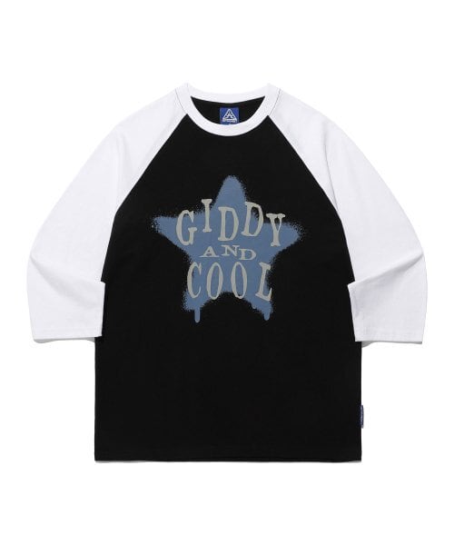 ☆NMIXX ジウ 着用！！【ISTKUNST】G&C STAR SPRAY RAGLAN 3/4