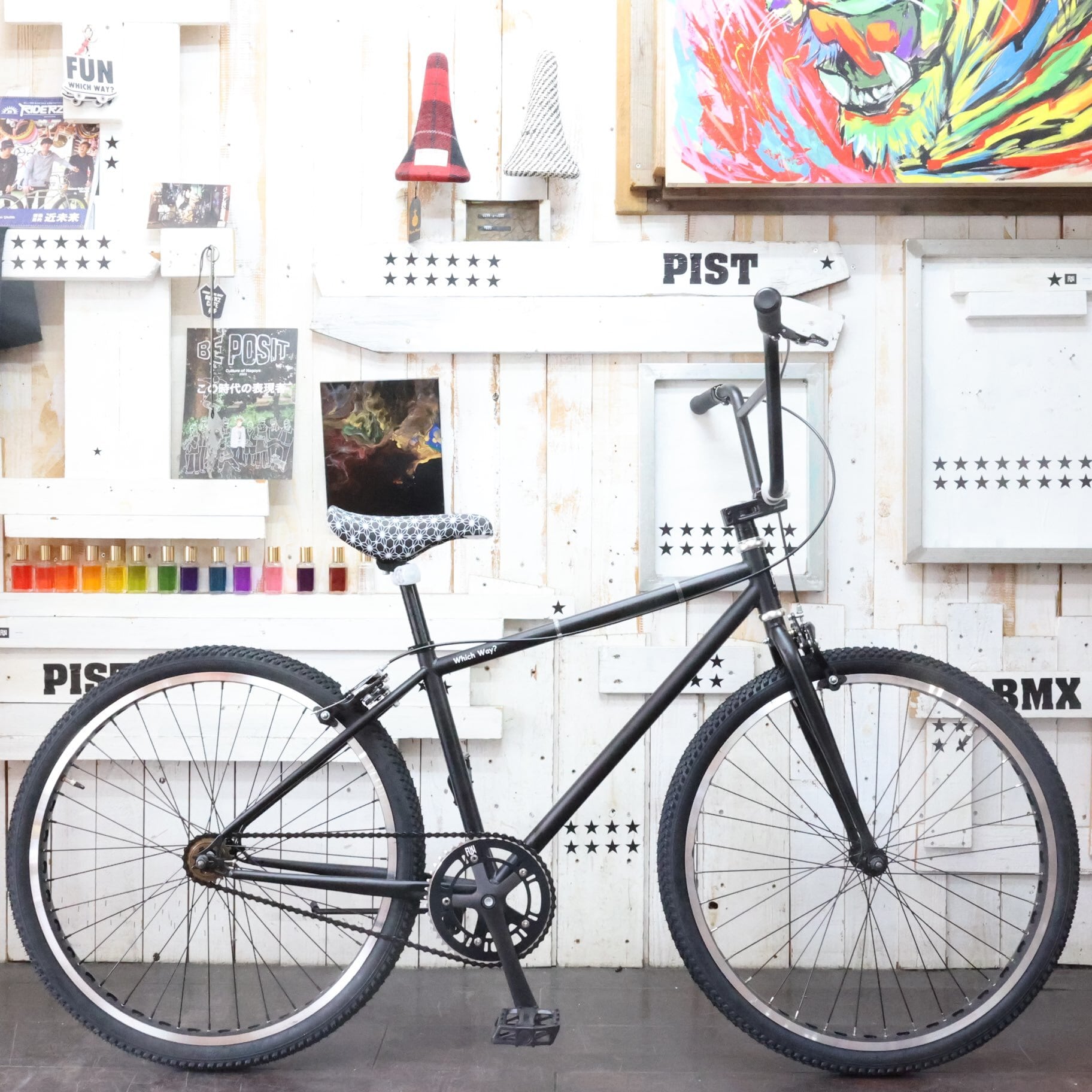 【新品】FUN 26inc サイズ40 マットブラック ピストバイク 自転車