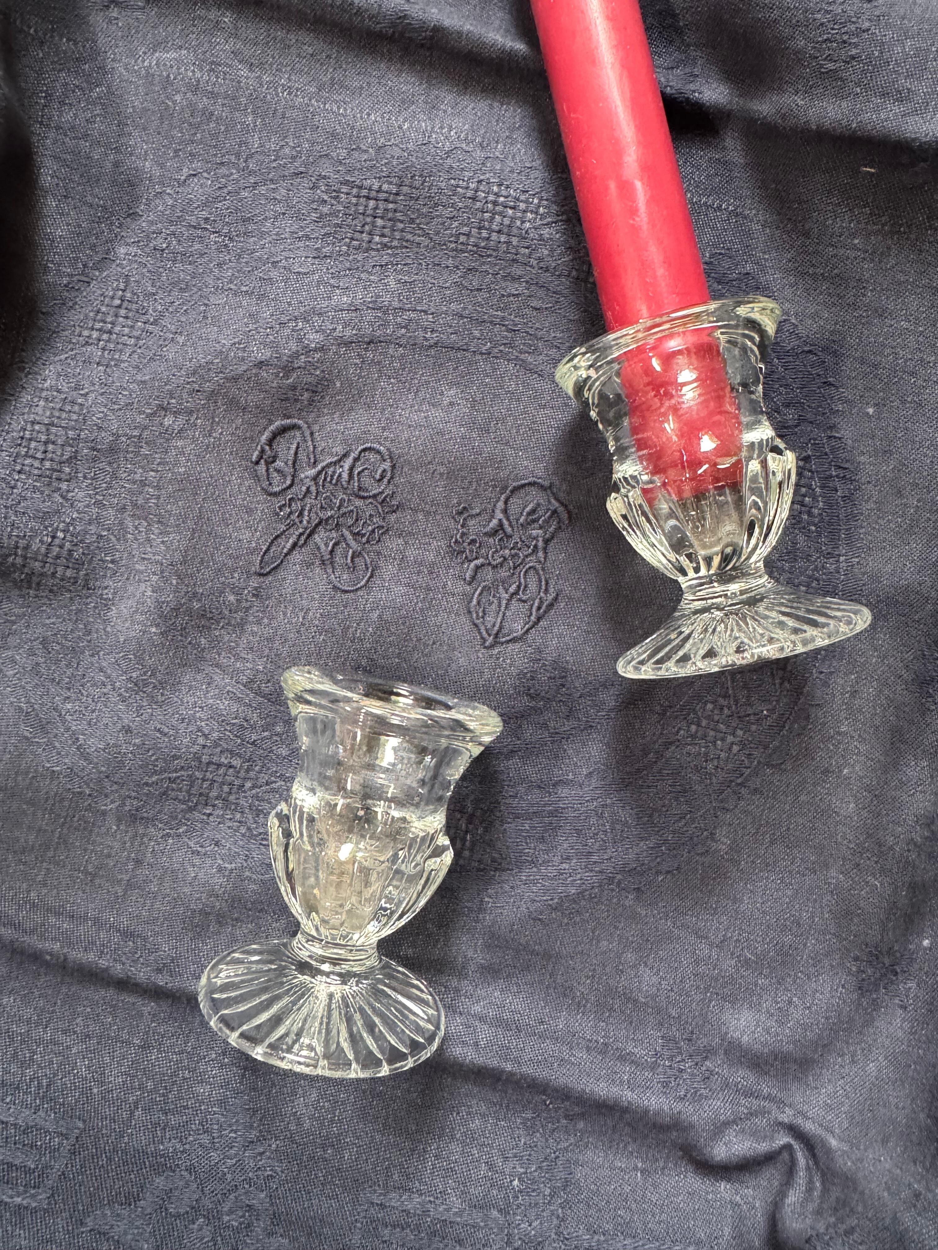 ガラスのキャンドルスタンド