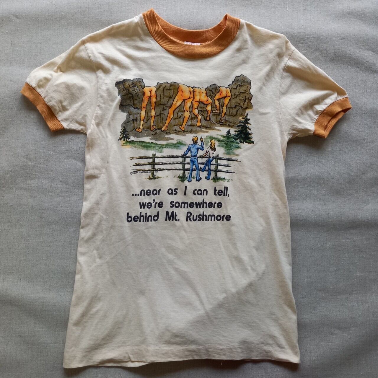 70s ALLEN LEWIS MFG.CO. バカ エロ プリントTシャツ Sサイズ ...