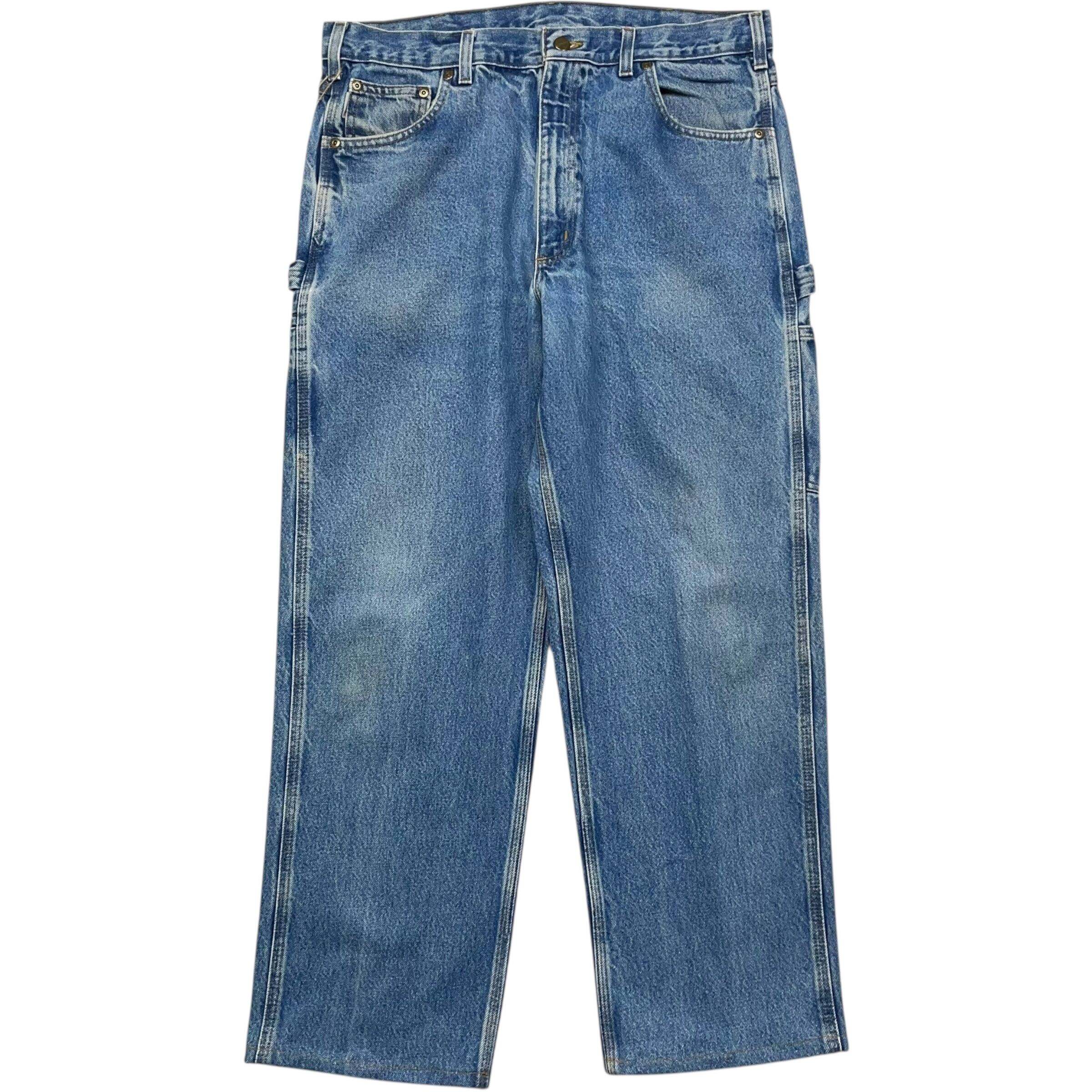 《実寸 W35L29》 Carhartt カーハート デニムパンツ ペインターパンツ ワークパンツ ブルー no.7768