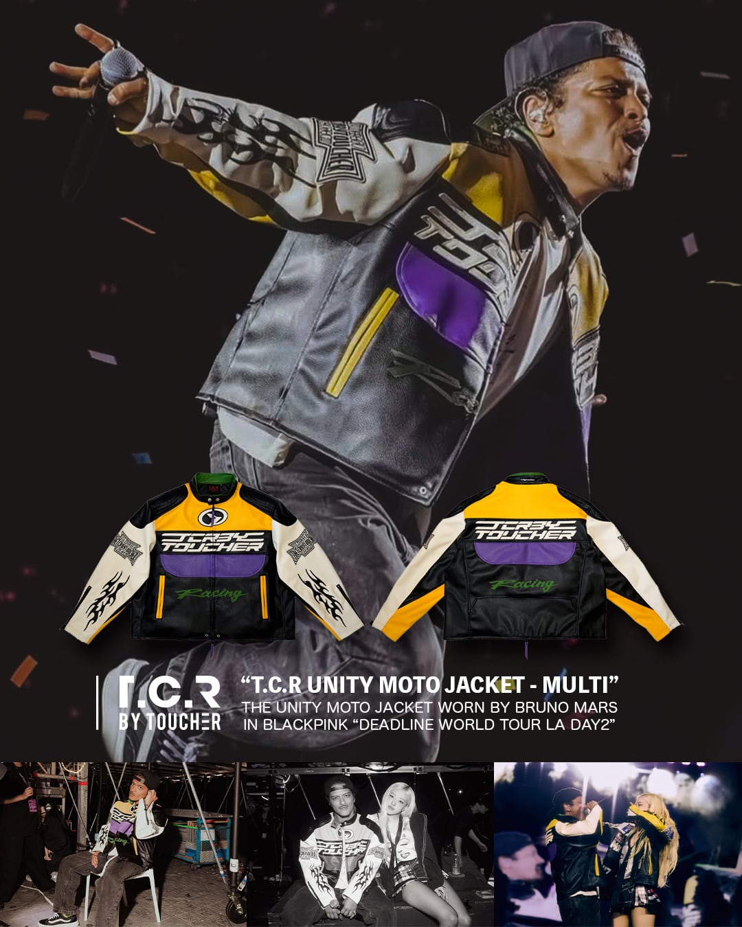 RESTOCK】T.C.R UNITY MOTO JACKET - MULTI | T.C.R BY TOUCHER