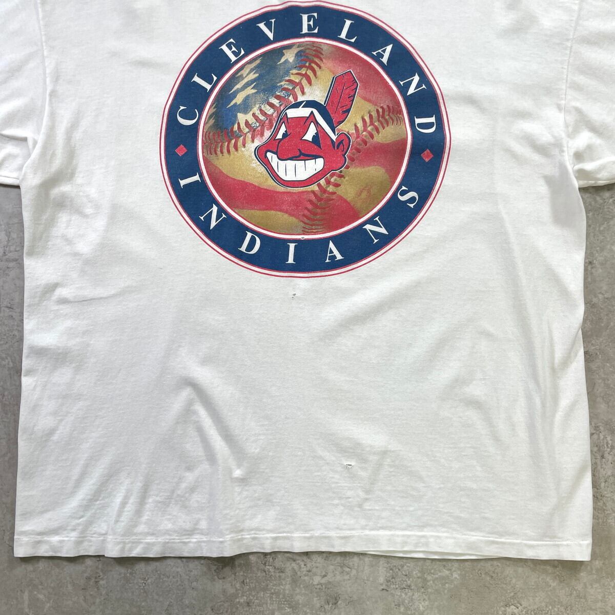90年代 USA製 MLB メジャーリーグ CLEVELAND INDIANS チームロゴ
