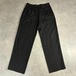 80s Gianni Versace 2タック リネン ワイドスラックス 黒